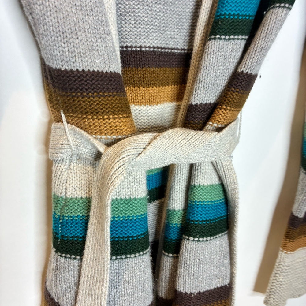 Vince | Striped Belted Cardigan - Picture 4 of 5